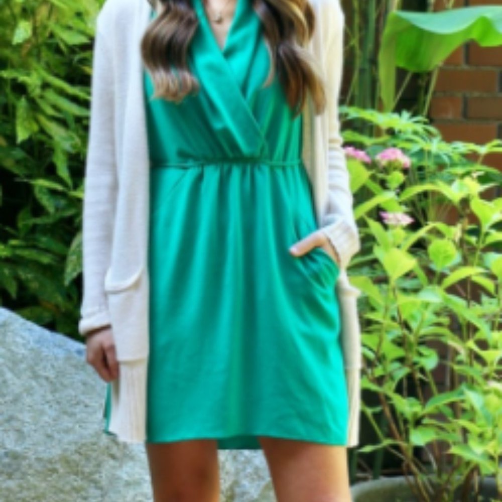 Wilfred Aritzia Teal Sabine Dress